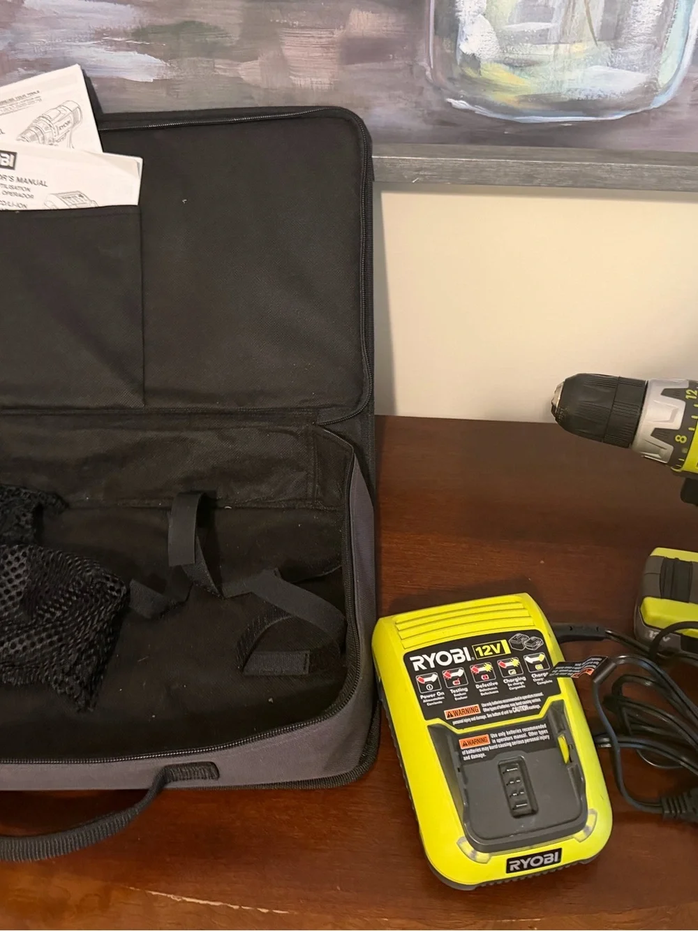 RYOBI HJP002 Power Drill. TWO lithium ion batteries!!